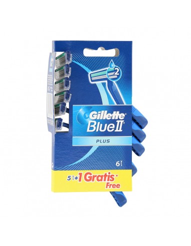 GILLETTE BLUE II PLUS CUCHILLAS 5U.+1UD GRATIS