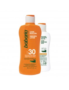 BABARIA SOLAR LECHE ALOE VERA SPF30 200ML + AFTER SUN 100ML
