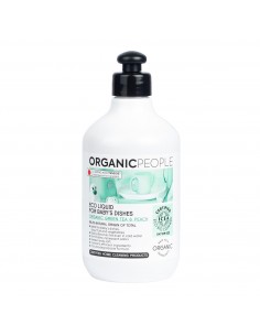ORGANIC PEOPLE ORGANIC GREEN TEA & PEACH ECO LIQUID FOR BABY'S DISHES 200ML