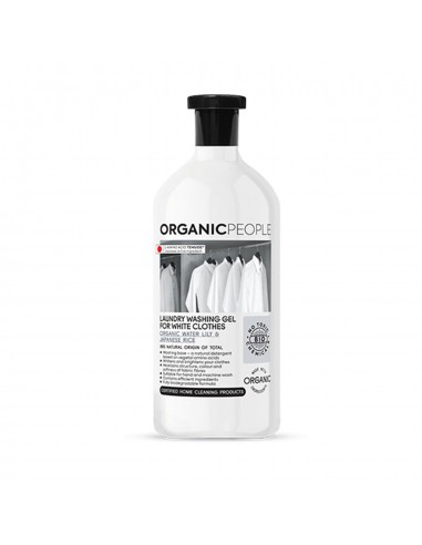 ORGANIC PEOPLE WHITE CLOTHES ORGANIC WATER LILY & JAPANESE RICE LAUNDRY WASHING-GEL 200ML
