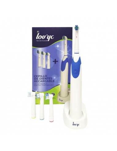 LOVYC RECARGABLE CEPILLO DE DIENTES ELECTRICO 4 CABEZALES 1UN