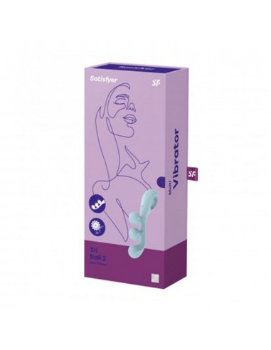 SATISFYER TRI BALL 2 MULTI-VIBRADOR LIGHT BLUE 1UN