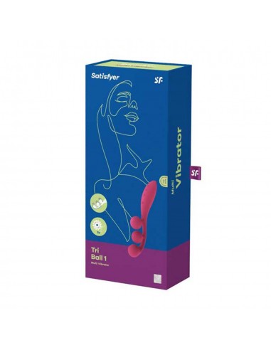 SATISFYER TRI BALL 2 MULTI-VIBRADOR ROJO 1UN