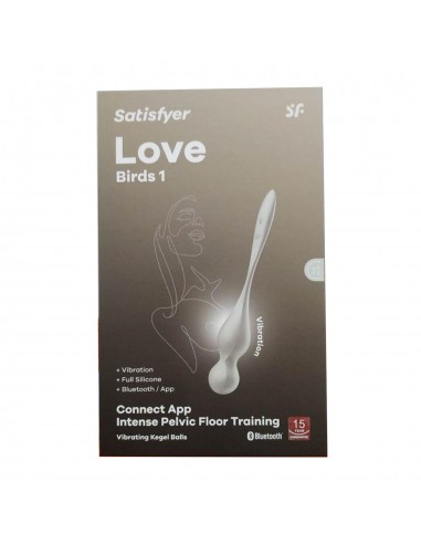 SATISFYER LOVE BIRDS 1 INTENSE PELVIC FLOOR TRAINING APP BEIGE 1UN