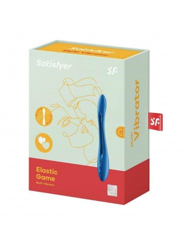 SATISFYER ELASTIC GAME MULTI-VIBRADOR AZUL 1UN