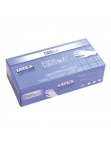 EUROSTIL BLANCO GUANTES LATEX MEDIANO CAJA 1UN