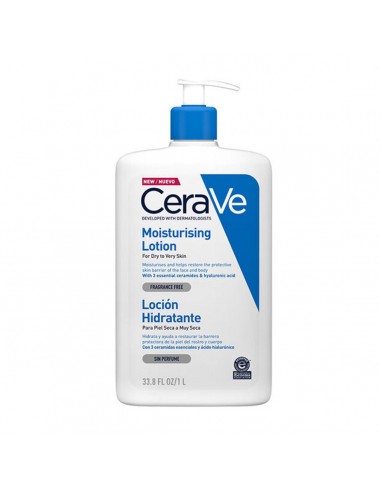 CERAVE PIEL SECA A MUY SECA LOCION HIDRATANTE SIN PERFUME 1000ML