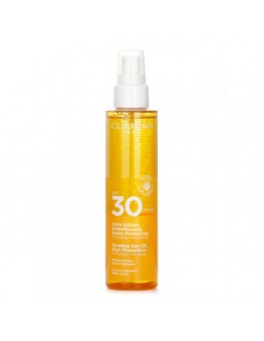 CLARINS GLOWING ACEITE SOLAR SPF30 150ML VAPORIZADOR