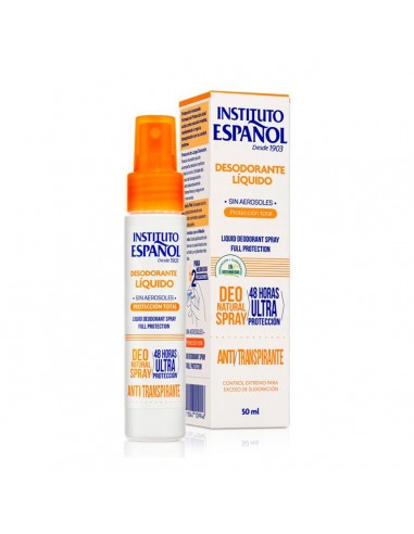 INSTITUTO ESPAÑOL ANTI-TRANSPIRANTE SPRAY DESODORANTE LIQUIDO 50ML VAPORIZADOR