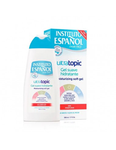INSTITUTO ESPAÑOL ULTRATOPIC GEL HIDRATANTE SUAVE SIN PERFUME 500ML