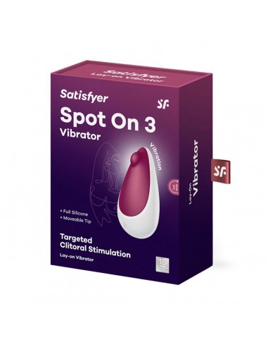 SATISFYER SPOT ON 3 VIBRADOR ROJO 1UN