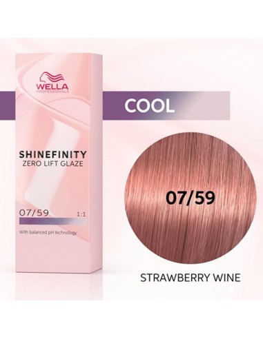 WELLA SHINEFINITY ZERO LIFT GLAZE TINTE 07/59 STRAWBERRY WINE 60ML 1UN