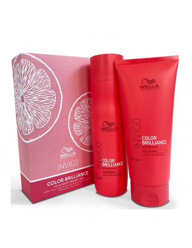 WELLA INVIGO COLOR BRILLIANCE DUO CHAMPU 1UN + ACONDICIONADOR 1U.
