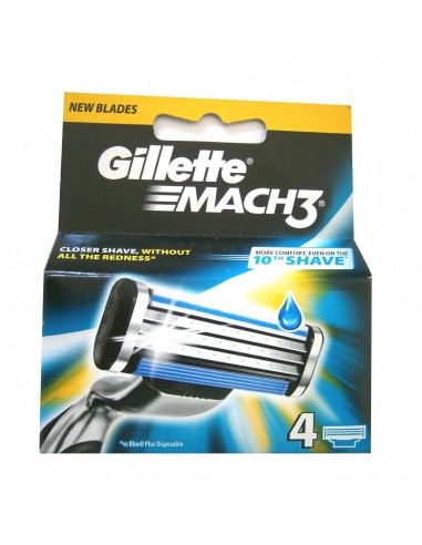 GILLETTE MACH3 RECAMBIO 4UD.