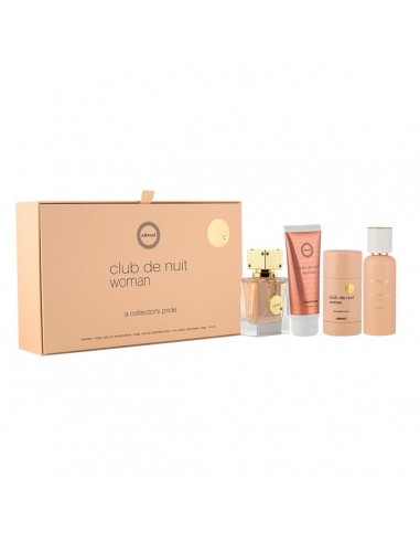 ARMAF CLUB DENUIT WOMAN EAU DE PARFUM 55UN VAPORIZADOR + HAIR MIST 55ML + DESODORANTE STICK 75ML + CREMA DE MANOS 50ML