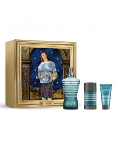 JEAN PAUL GAULTIER LE MALE EAU DE TOILETTE 125ML + BALSAMO AFTER SHAVE 50ML + DESODORANTE STICK 75ML