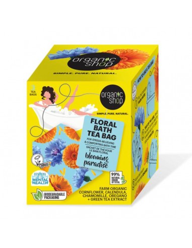 ORGANIC SHOP FLORAL BATH BOLSITAS DE TE BLOOMING PARADISE 280UN
