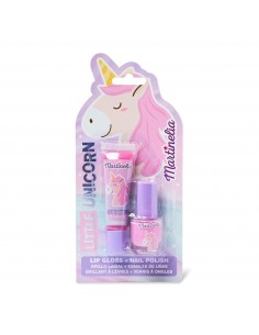 MARTINELIA LITTLE UNICORN BRILLO DE LABIOS 1UN + LACAS DE UÑAS 1U.