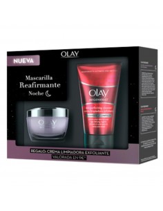 OLAY REGENERIST MASCARILLA DE NOCHE 1UN + GEL LIMPIADOR 1U.