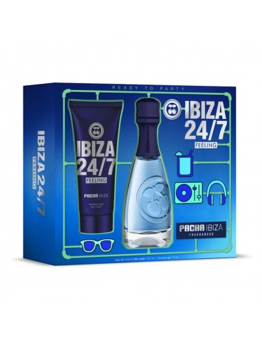 PACHA IBIZA 7/24 FEELING EAU DE TOILETTE FOR MAN 100ML + GEL DE BAÑO 75ML