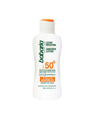 BABARIA ALOE VERA LECHE CORPORAL SPF50+ PIEL SENSIBLE 100ML