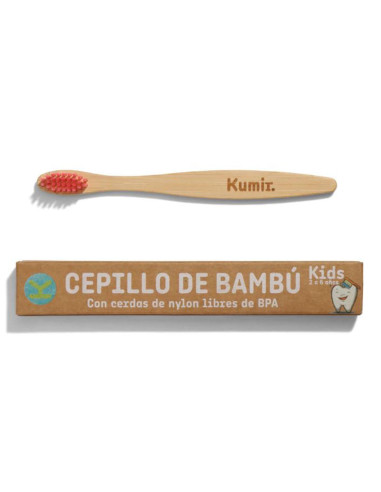 LOVYC KIDS CEPILLO DE DIENTES BAMBU ROJO 1UN
