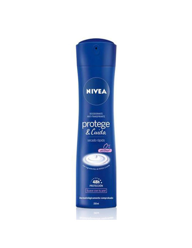 NIVEA PROTEGE DESODORANTE CON SECADO RAPIDO SIN ALCOHOL 200ML VAPORIZADOR