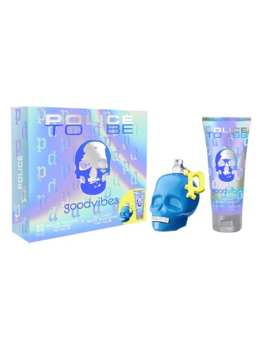 POLICE TO BE GOODVIBES EAU DE TOILETTE FOR MEN 40ML VAPORIZADOR + CHAMPU Y GEL 100ML