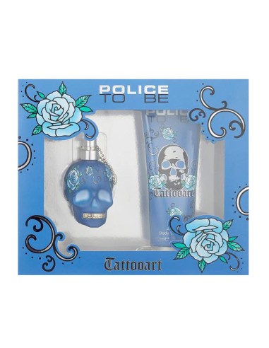 POLICE TO BE TATTOOART EAU DE PARFUM 40ML VAPORIZADOR + LOCION CORPORAL PERFUMADA 200ML