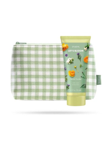 PUPA LETS'BLOOM LOCION CORPORAL SECRET GARDEN 200UN + NECESER 1U