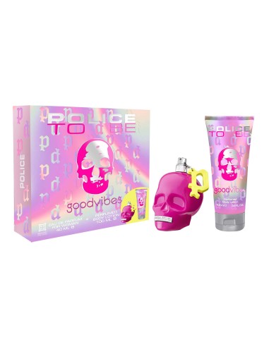 POLICE TO BE GOODVIBES EAU DE PARFUM FOR WOMAN 40ML VAPORIZADOR + LOCION CORPORAL PERFUMADA 100ML