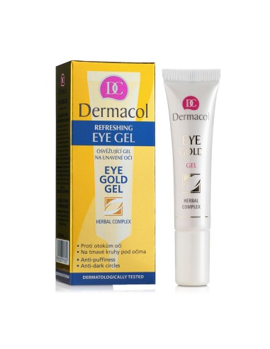 DERMACOL REFRESHING EYE GOLD GEL HERBAL COMPLEX 15ML