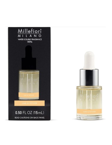 MILLEFIORI MILANO AGUA PERFUMADA LIME & VETIVER RECARGA 15ML