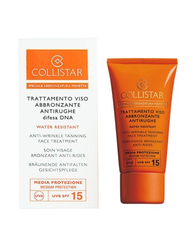 COLLISTAR ANTI-ARRUGAS TANNING FACE TREATMENT SPF15 WATER RESISTANT 50ML