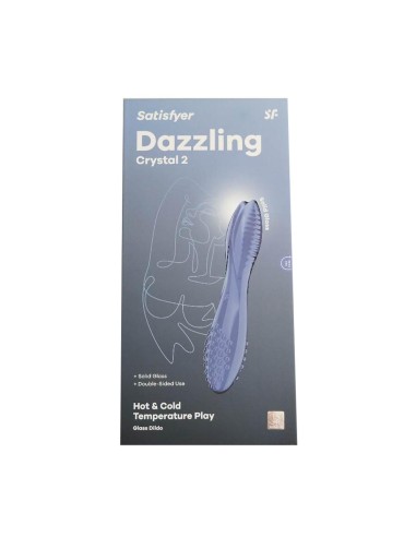 SATISFYER DAZZLING CRYSTAL 2 DILDO AZUL 1UN