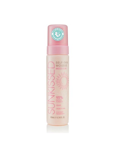 SUNKISSED SELF-TAN MOUSSE MEDIUM COCONUT FRAGRANCE 200ML