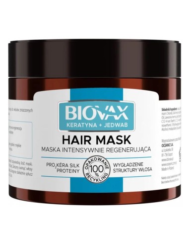 BIOTICA BIOVAX KERATINA HAIR MASK 250ML