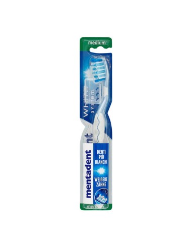 MENTADENT MEDIUM WHITE SYSTEM CEPILLO DE DIENTES 1UN