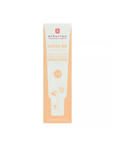 ERBORIAN SUPER BB AU GINSENG CREMA FACIAL ANTI-IMPERFECCIONES SPF20 DORE 40ML