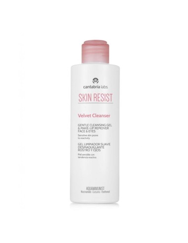 CANTABRIA LABS SKIN RESIST VELVET CLEANSER GEL LIMPIADOR SUAVE PIEL SENSIBLE 200ML