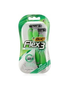 BIC FLEX 3 SENSITIVE CUCHILLAS DE AFEITADO PACK 4UN