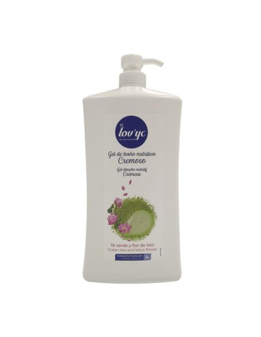 LOVYC TE VERDE Y FLOR DE LOTO GEL DE BAÑO NUTRITIVO 2000ML