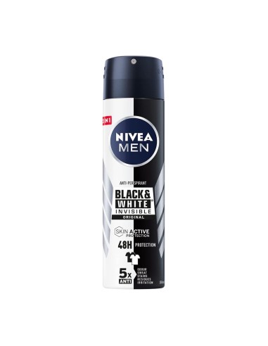 NIVEA MEN BLACK & WHITE DESODORANTE ORIGINAL 150ML VAPORIZADOR