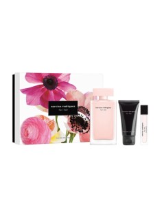 NARCISO RODRIGUEZ FOR HER EAU DE PARFUM 100ML VAPORIZADOR + LOCION PERFUMADA CORPORAL 50ML + MINIATURA 10ML