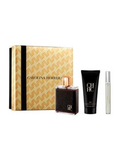 CAROLINA HERRERA CH MEN EAU DE TOILETTE 10ML VAPORIZADOR + LOCION AFTER SHAVE 100ML + MINIATURA 10ML