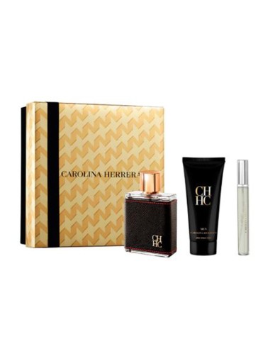 CAROLINA HERRERA CH MEN EAU DE TOILETTE 10ML VAPORIZADOR + LOCION AFTER SHAVE 100ML + MINIATURA 10ML
