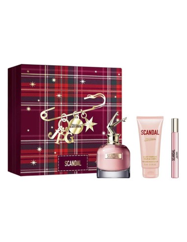 JEAN PAUL GAULTIER SCANDAL EAU DE PARFUM 80ML VAPORIZADOR + LOCION CORPORAL PERFUMADA 25ML + MINIATURA 10ML