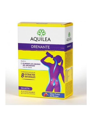 AQUILEA DRENANTE 15 STICKS SOLUBLES FRUTOS DEL BOSQUE 1UN