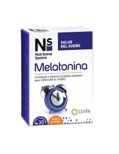 NUTRITIONAL SYSTEM MALATONINA 30 CAPSULAS SABOR NARANJA 30UN