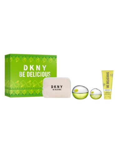 DONNA KARAN BE DELICIOUS EAU DE PARFUM 100ML + EAU DE PARFUM 1U + LOCION CORPORAL 1U + ESTUCHE 1U